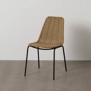 Silla Natural Pe-Acero Exterior 49 X 62 X 83 Cm Silla Natural Pe-Acero Exterior 49 X 62 X 83 Cm