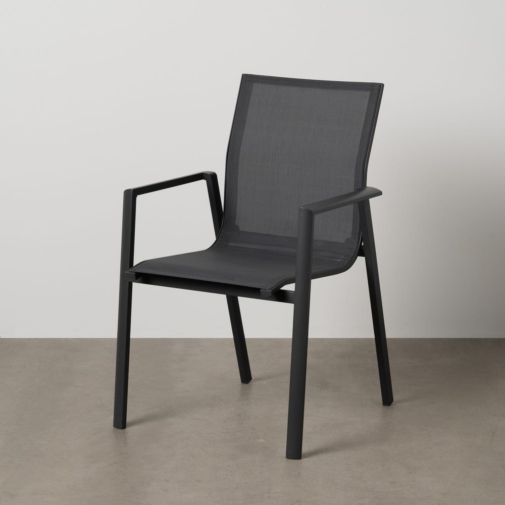 Silla Aluminio-Textileno Exterior 56,50 X 61,50 X 88,50 Cm Silla Aluminio-Textileno Exterior 56,50 X 61,50 X 88,50 Cm