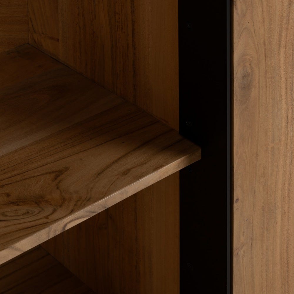 Aparador Natural Madera De Acacia Salón 200 X 40 X 80 Cm Aparador Natural Madera De Acacia Salón 200 X 40 X 80 Cm