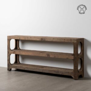 Consola Marrón Madera Entrada 200 X 38,50 X 92 Cm