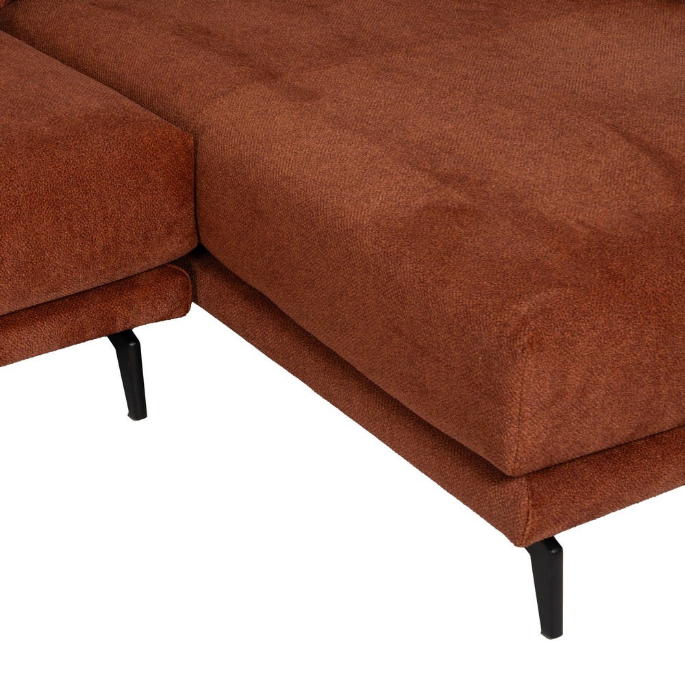 Sofá Chaise Longue Derecha Teja Tejido 284 X 173 X 100 Cm Sofá Chaise Longue Derecha Teja Tejido 284 X 173 X 100 Cm