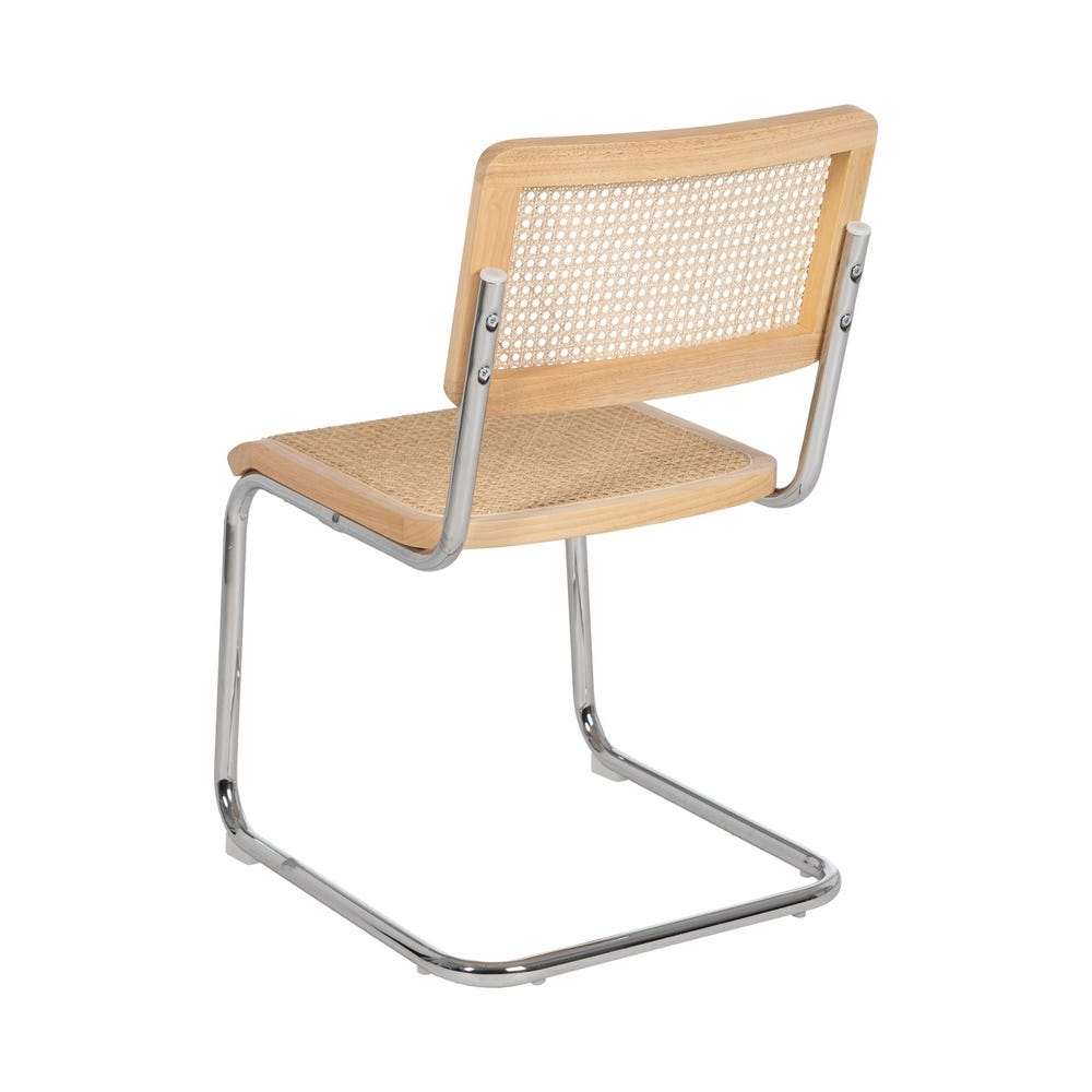 Silla Natural Madera-Ratán Salón 46 X 53 X 82,50 Cm Silla Natural Madera-Ratán Salón 46 X 53 X 82,50 Cm