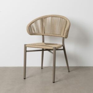 Silla Natural-Gris Pe-Aluminio Exterior 59 X 58 X 79 Cm Silla Natural-Gris Pe-Aluminio Exterior 59 X 58 X 79 Cm