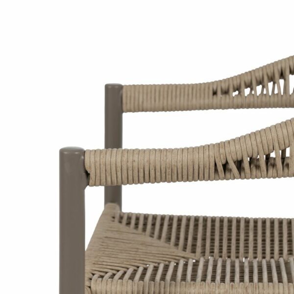 Silla Natural-Gris Pe-Aluminio Exterior 57,50 X 56 X 74 Cm