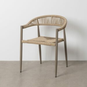 Silla Natural-Gris Pe-Aluminio Exterior 57,50 X 56 X 74 Cm Silla Natural-Gris Pe-Aluminio Exterior 57,50 X 56 X 74 Cm
