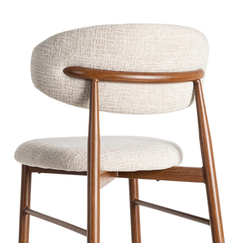 Taburete 65Cm Beige Tejido-Metal 53 X 52 X 95 Cm Taburete 65Cm Beige Tejido-Metal 53 X 52 X 95 Cm