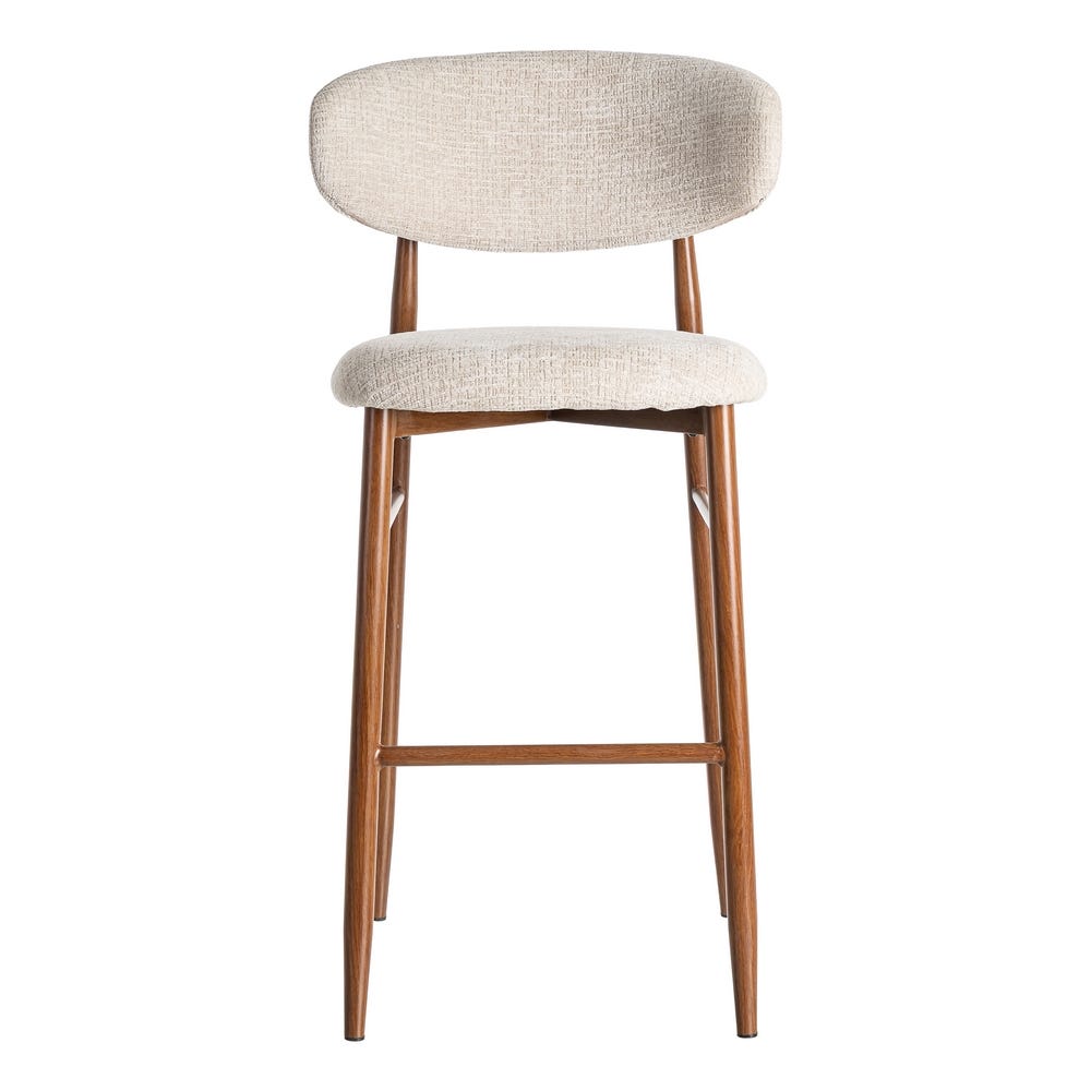 Taburete 75Cm Beige Tejido-Metal 54 X 52 X 105 Cm Taburete 75Cm Beige Tejido-Metal 54 X 52 X 105 Cm