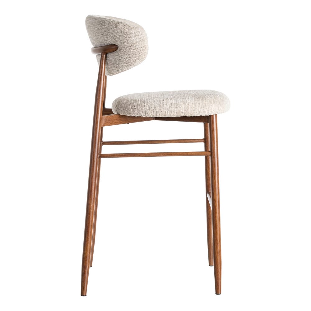 Taburete 75Cm Beige Tejido-Metal 54 X 52 X 105 Cm Taburete 75Cm Beige Tejido-Metal 54 X 52 X 105 Cm