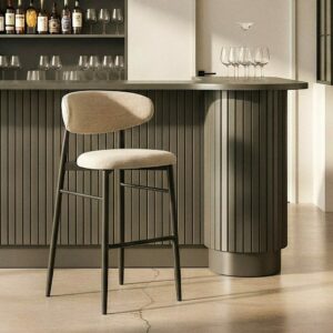 Taburete 75Cm Gris Tejido-Metal 54 X 52 X 105 Cm Taburete 75Cm Gris Tejido-Metal 54 X 52 X 105 Cm