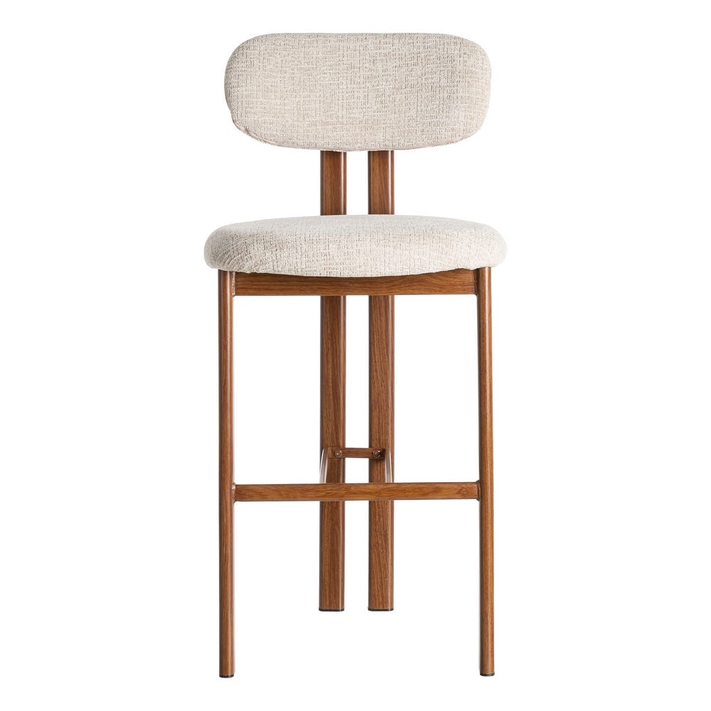 Taburete 75Cm Beige Tejido-Metal 50 X 47 X 109 Cm Taburete 75Cm Beige Tejido-Metal 50 X 47 X 109 Cm