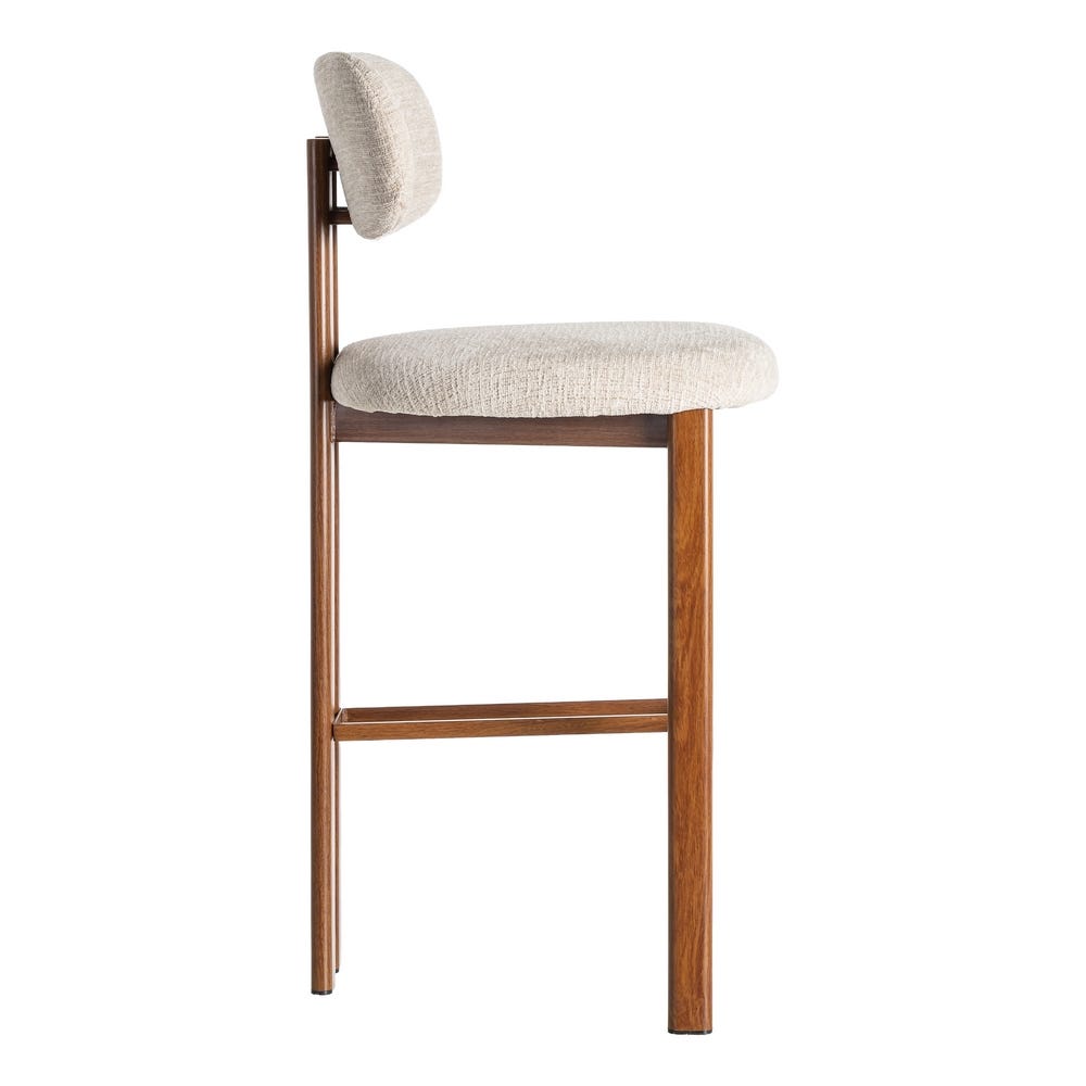 Taburete 75Cm Beige Tejido-Metal 50 X 47 X 109 Cm Taburete 75Cm Beige Tejido-Metal 50 X 47 X 109 Cm