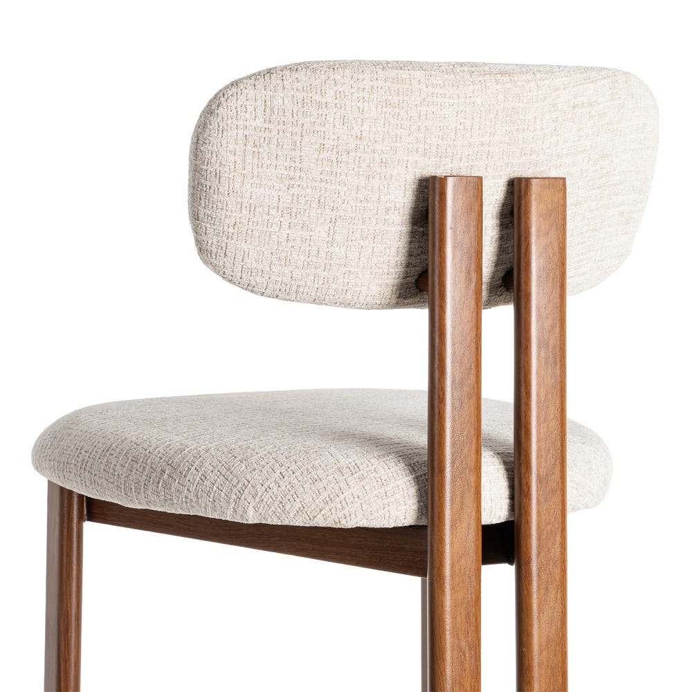 Taburete 75Cm Beige Tejido-Metal 50 X 47 X 109 Cm Taburete 75Cm Beige Tejido-Metal 50 X 47 X 109 Cm