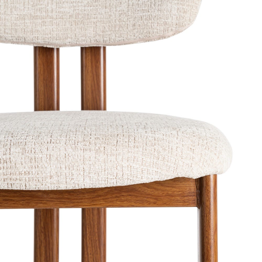 Taburete 75Cm Beige Tejido-Metal 50 X 47 X 109 Cm Taburete 75Cm Beige Tejido-Metal 50 X 47 X 109 Cm