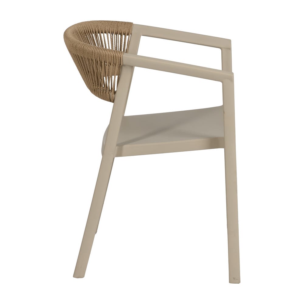 Silla Beige Polipropileno 56 X 52 X 76 Cm Silla Beige Polipropileno 56 X 52 X 76 Cm
