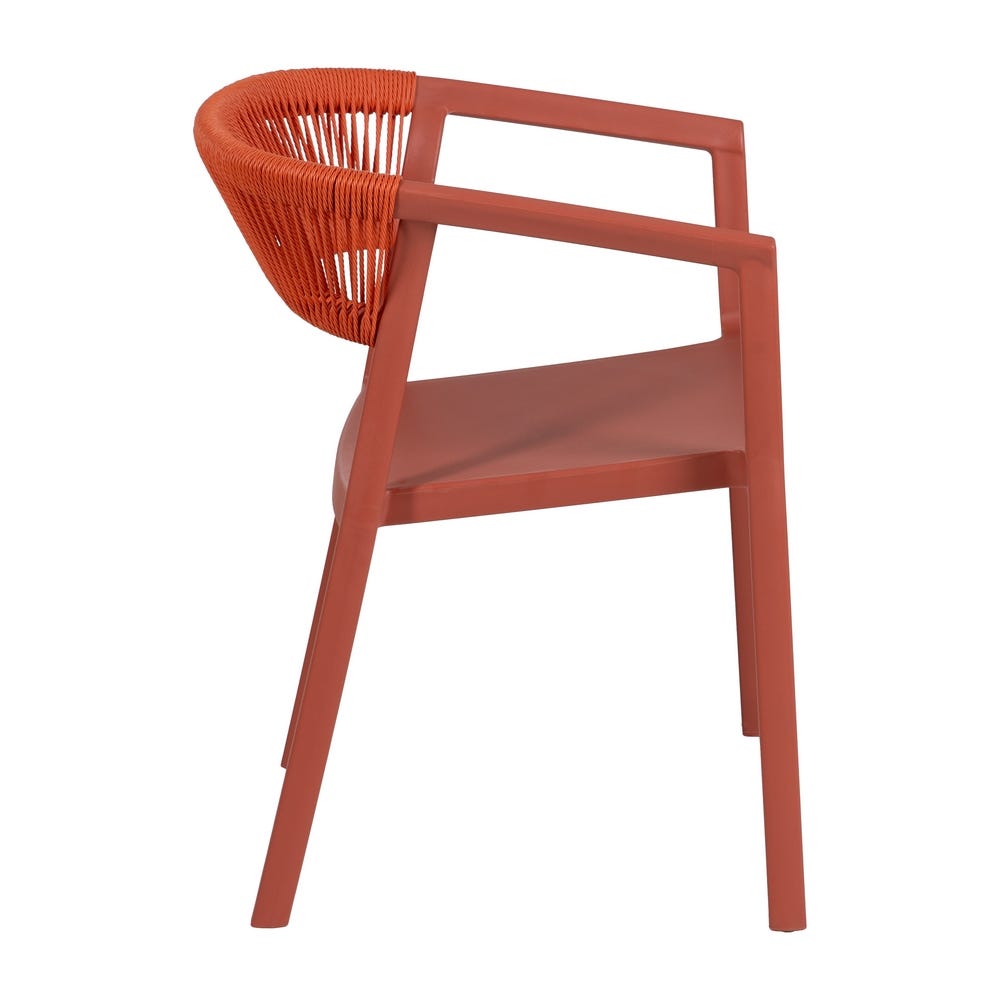 Silla Terracota Polipropileno 56 X 52 X 76 Cm Silla Terracota Polipropileno 56 X 52 X 76 Cm