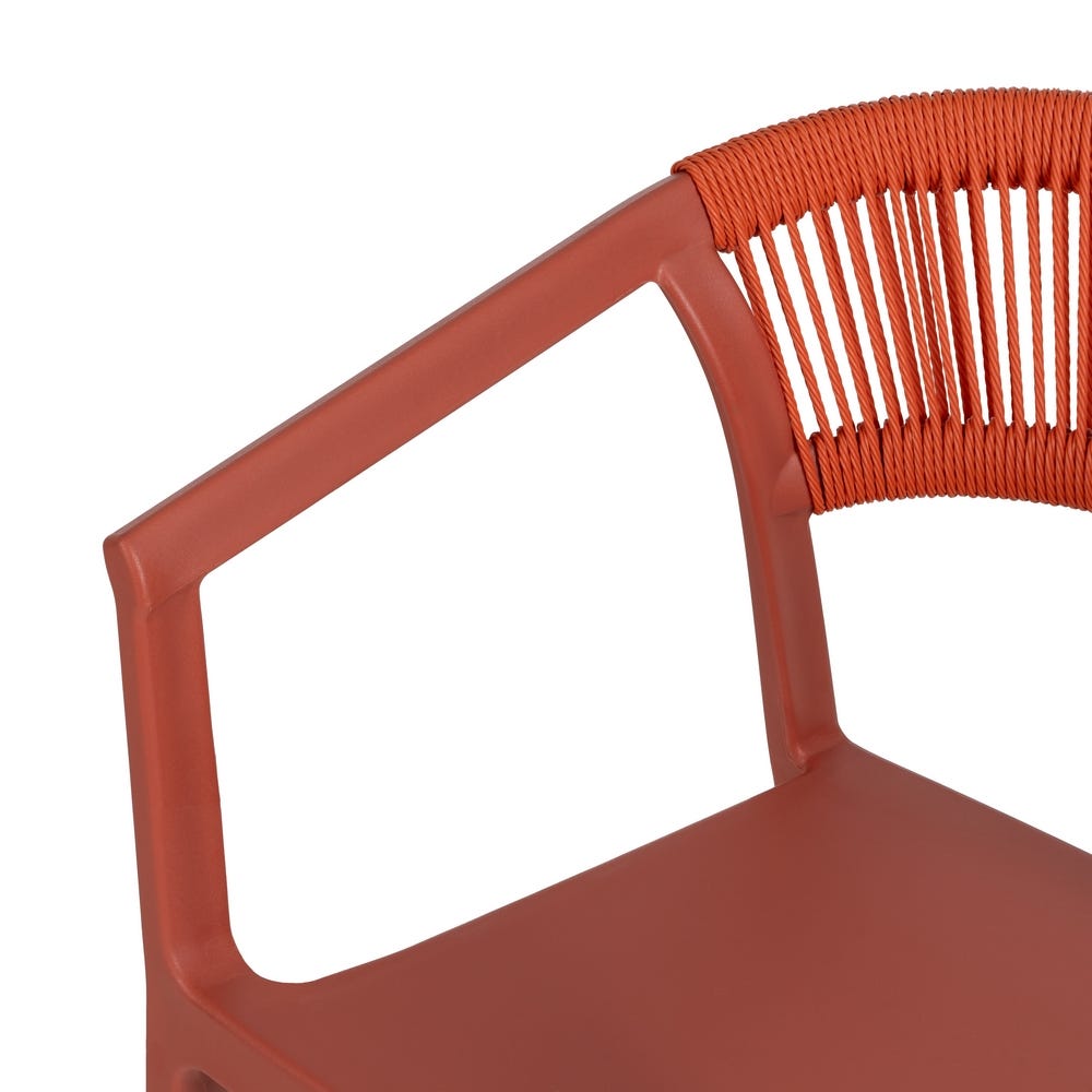 Silla Terracota Polipropileno 56 X 52 X 76 Cm Silla Terracota Polipropileno 56 X 52 X 76 Cm