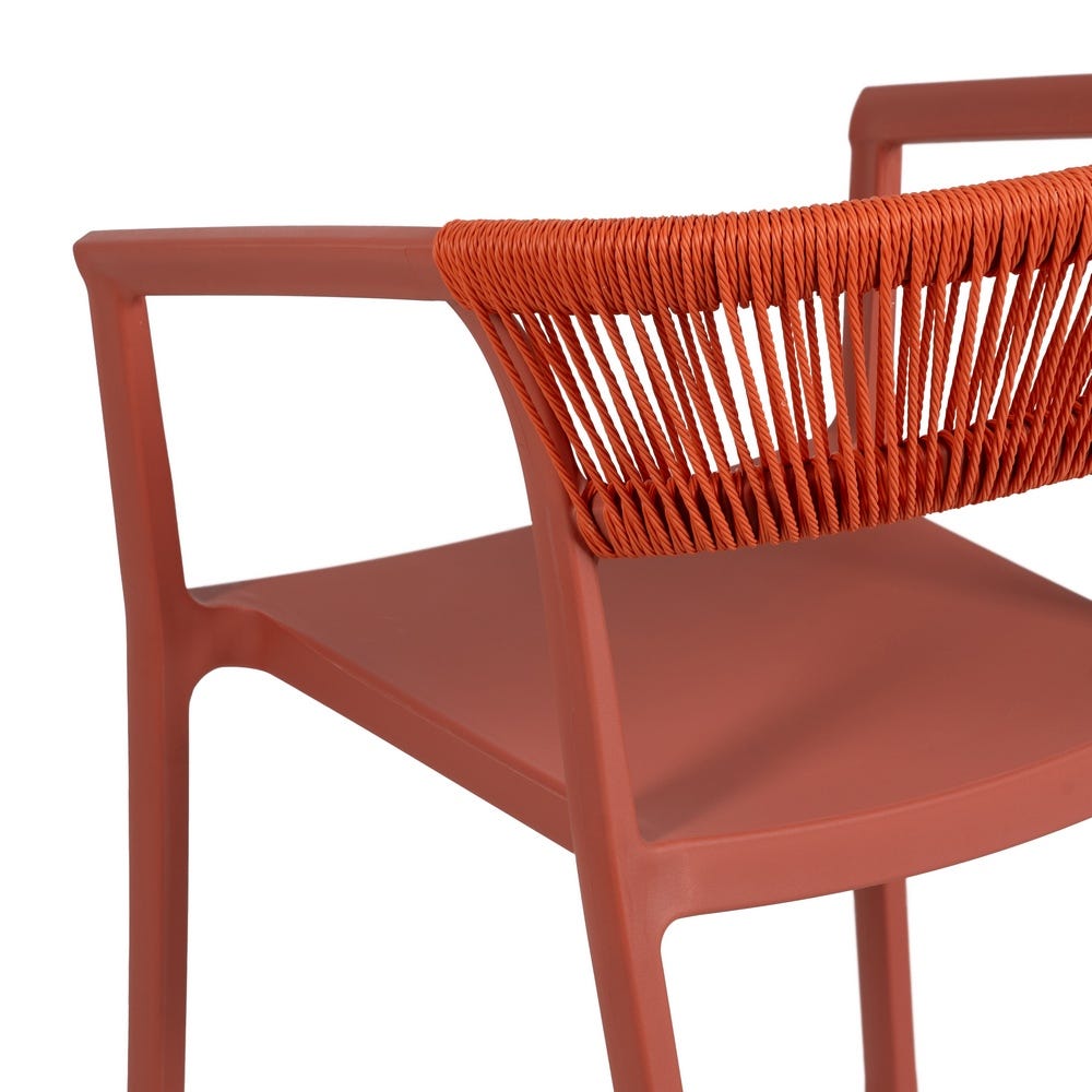 Silla Terracota Polipropileno 56 X 52 X 76 Cm Silla Terracota Polipropileno 56 X 52 X 76 Cm