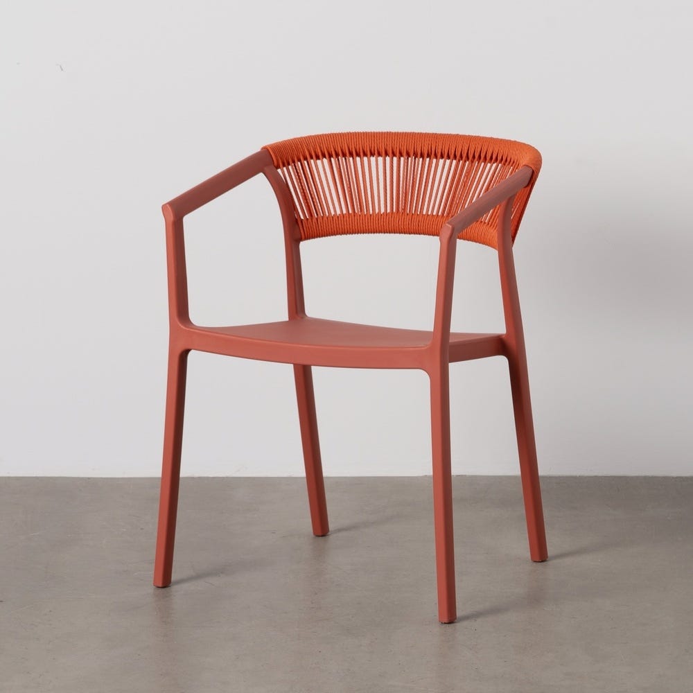 Silla Terracota Polipropileno 56 X 52 X 76 Cm Silla Terracota Polipropileno 56 X 52 X 76 Cm