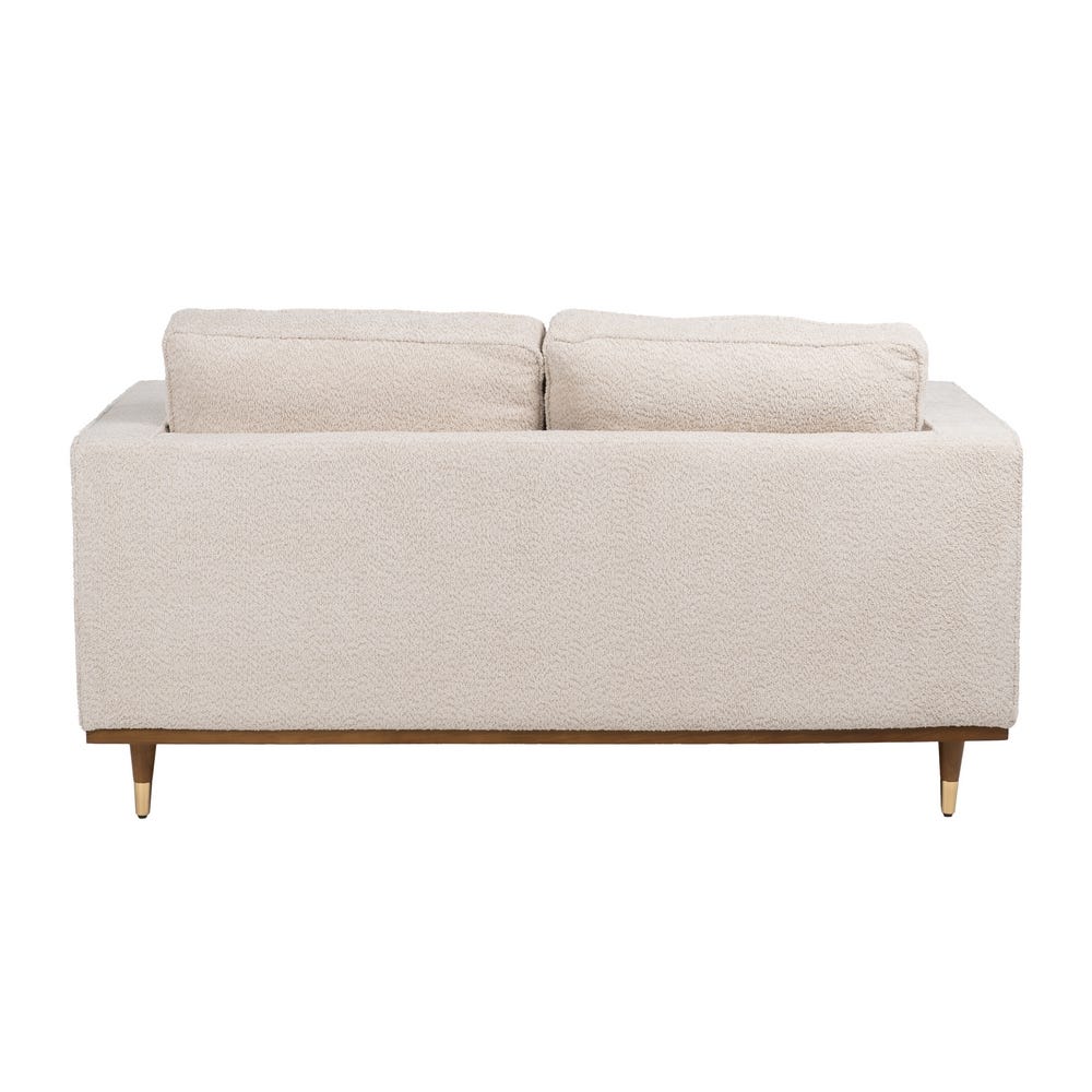 Sofá 2 Plazas Beige Tejido-Madera 172 X 91 X 84 Cm Sofá 2 Plazas Beige Tejido-Madera 172 X 91 X 84 Cm