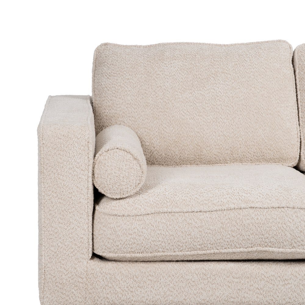 Sofá 2 Plazas Beige Tejido-Madera 172 X 91 X 84 Cm Sofá 2 Plazas Beige Tejido-Madera 172 X 91 X 84 Cm