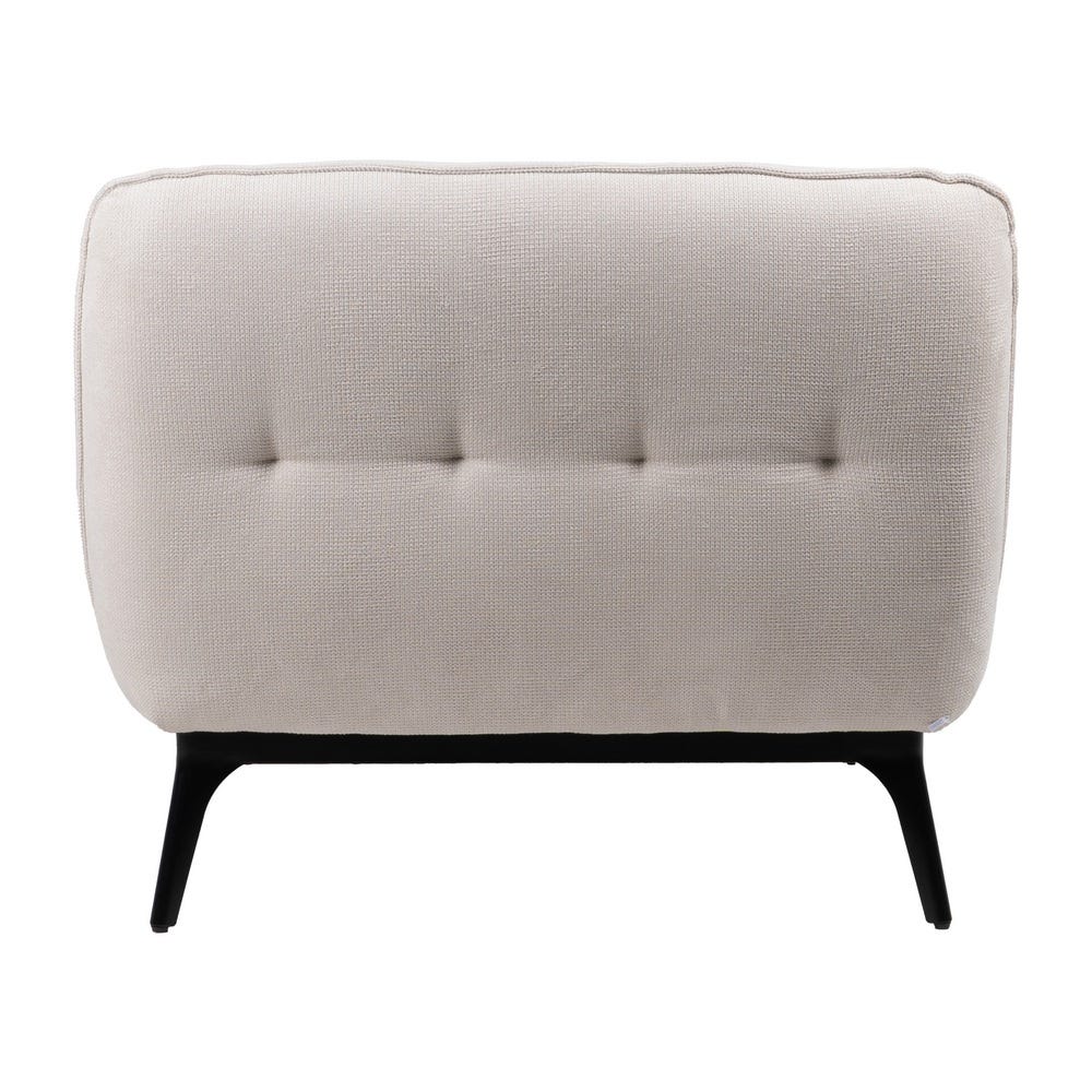 Chaise-Lounger Crema Tejido-Metal 168 X 90 X 82 Cm Chaise-Lounger Crema Tejido-Metal 168 X 90 X 82 Cm