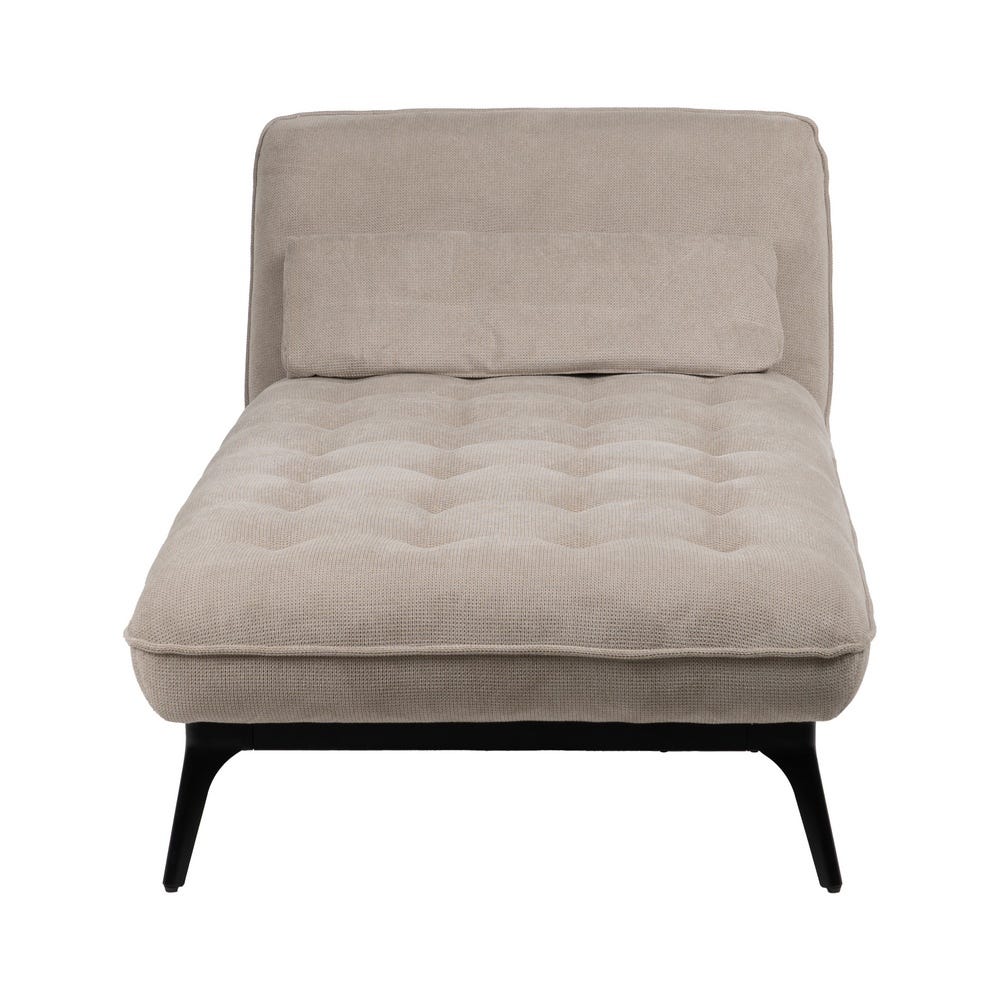 Chaise-Lounger Taupe Tejido-Metal 168 X 90 X 82 Cm Chaise-Lounger Taupe Tejido-Metal 168 X 90 X 82 Cm