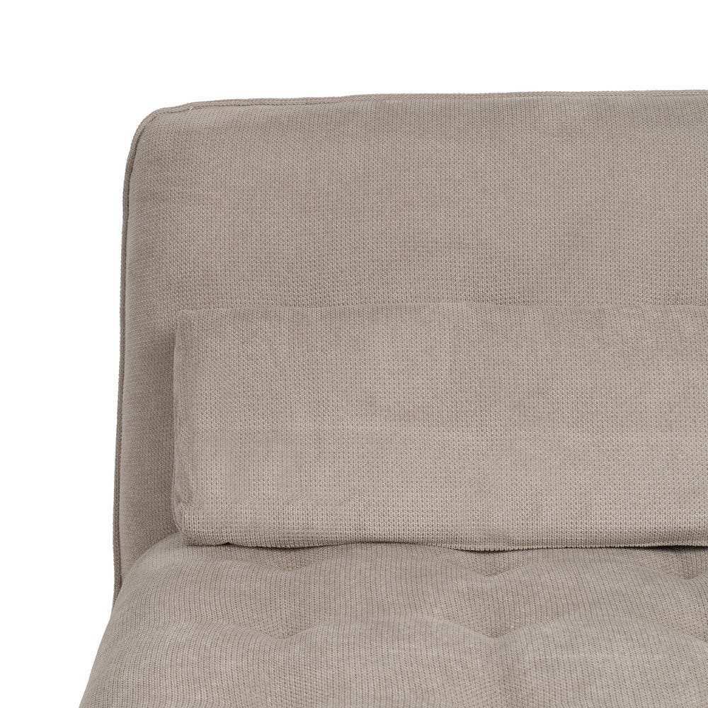 Chaise-Lounger Taupe Tejido-Metal 168 X 90 X 82 Cm Chaise-Lounger Taupe Tejido-Metal 168 X 90 X 82 Cm