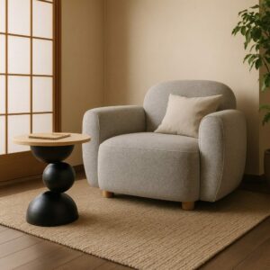 Sillón Jaspeado Tejido Salón 90 X 81 X 67 Cm Sillón Jaspeado Tejido Salón 90 X 81 X 67 Cm