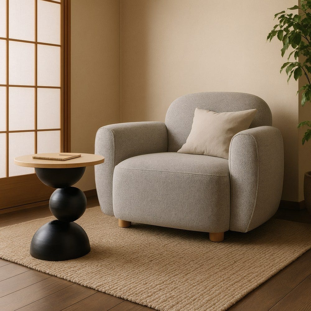 Sillón Jaspeado Tejido Salón 90 X 81 X 67 Cm Sillón Jaspeado Tejido Salón 90 X 81 X 67 Cm