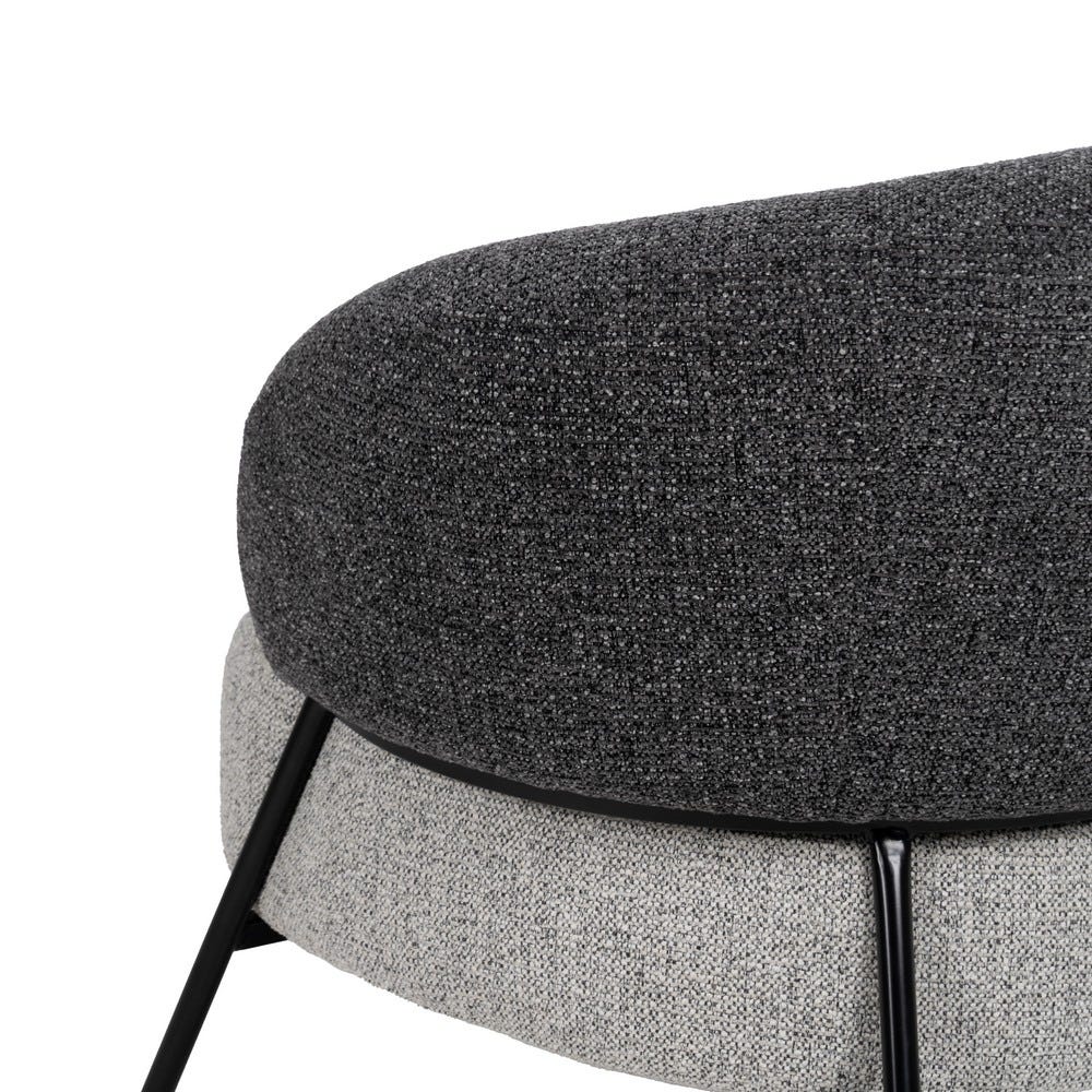 Sillón Bicolor Tejido-Metal Salón 85 X 81 X 73 Cm Sillón Bicolor Tejido-Metal Salón 85 X 81 X 73 Cm