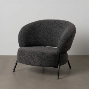 Sillón Jaspeado Tejido-Metal Salón 85 X 81 X 73 Cm Sillón Jaspeado Tejido-Metal Salón 85 X 81 X 73 Cm