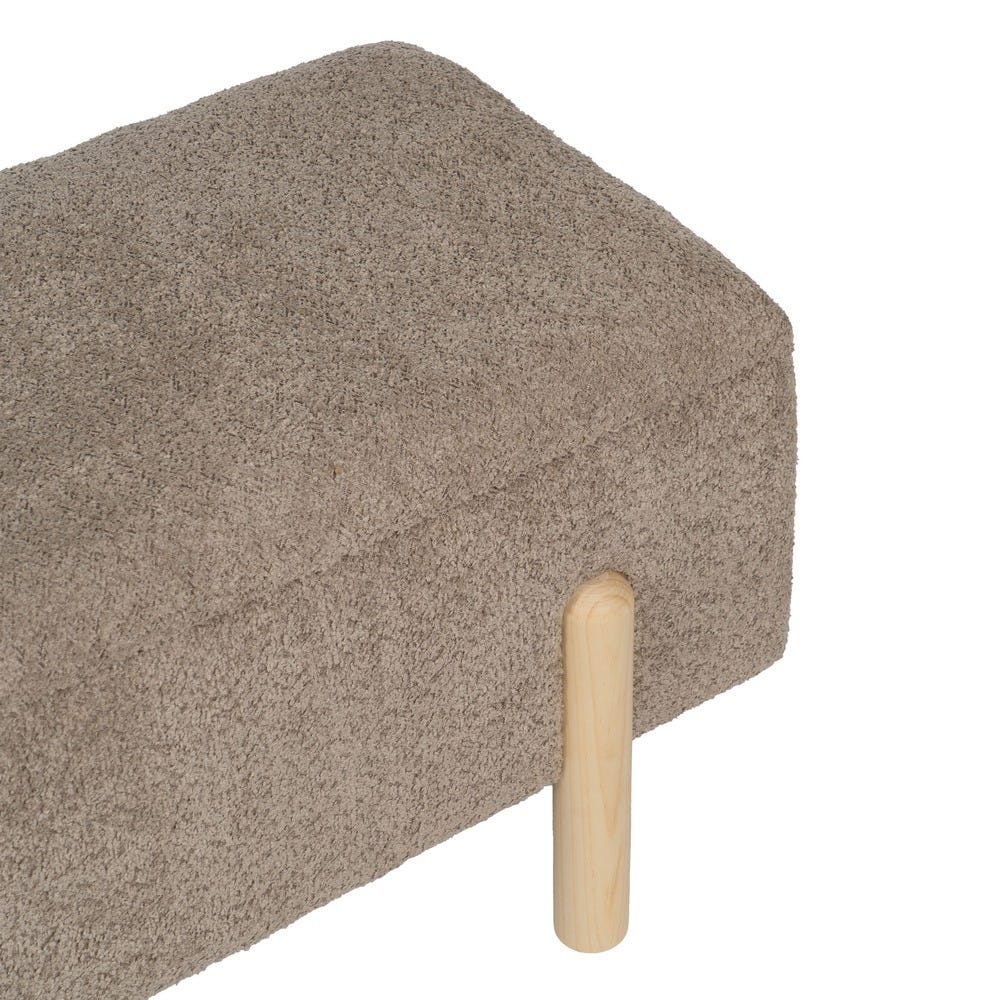 Banco Baúl Taupe Dm-Tejido 122 X 42 X 45 Cm Banco Baúl Taupe Dm-Tejido 122 X 42 X 45 Cm