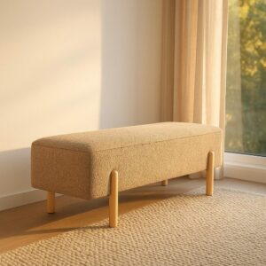 Banco Baúl Taupe Dm-Tejido 122 X 42 X 45 Cm Banco Baúl Taupe Dm-Tejido 122 X 42 X 45 Cm