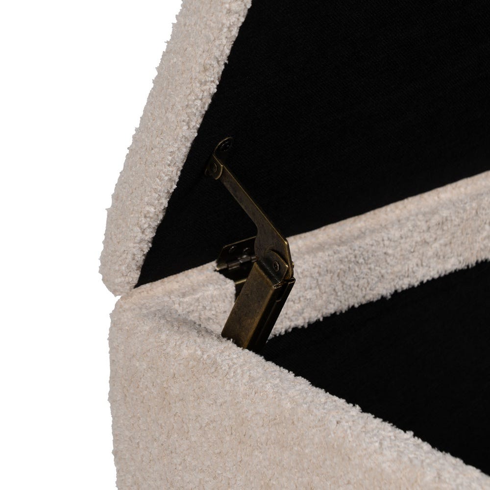 Banco Baúl Crema Dm-Tejido 122 X 42 X 45 Cm Banco Baúl Crema Dm-Tejido 122 X 42 X 45 Cm