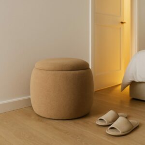 Puf Baúl Taupe Dm-Tejido 55 X 55 X 43 Cm