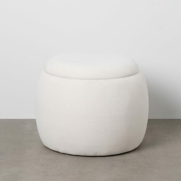 Puf Baúl Crema Dm-Tejido 55 X 55 X 43 Cm