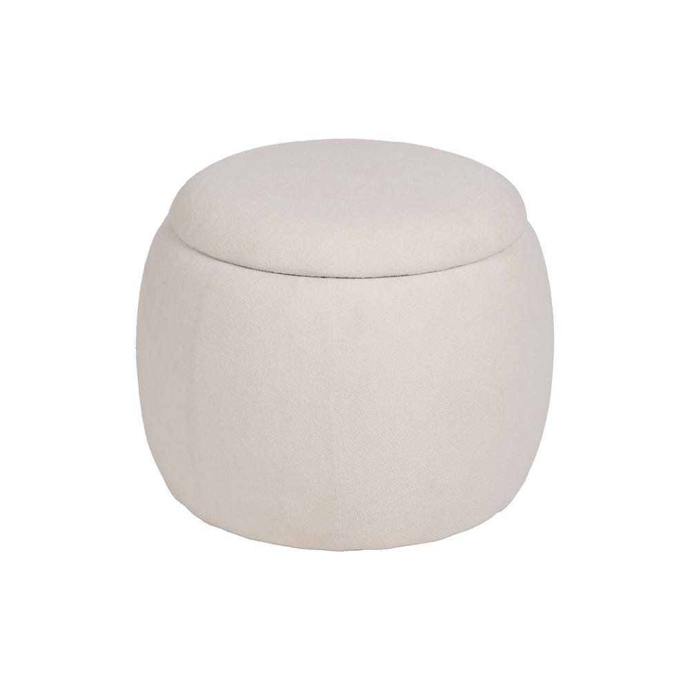 Puf Baúl Crema Dm-Tejido 55 X 55 X 43 Cm Puf Baúl Crema Dm-Tejido 55 X 55 X 43 Cm