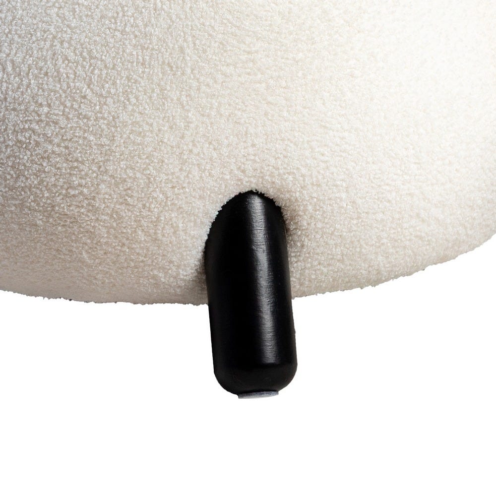 Sillón Blanco-Negro Tejido-Madera Salón 73 X 75 X 74,50 Cm Sillón Blanco-Negro Tejido-Madera Salón 73 X 75 X 74,50 Cm