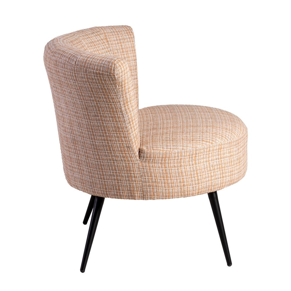 Sillón Jaspeado Tejido-Metal Salón 69 X 66 X 71 Cm Sillón Jaspeado Tejido-Metal Salón 69 X 66 X 71 Cm