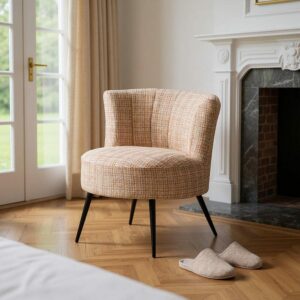 Sillón Jaspeado Tejido-Metal Salón 69 X 66 X 71 Cm Sillón Jaspeado Tejido-Metal Salón 69 X 66 X 71 Cm