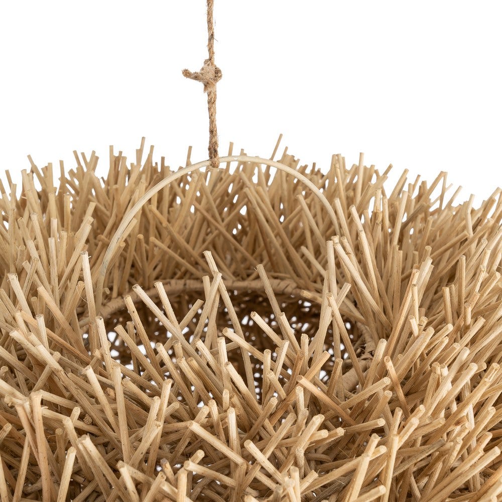 Lámpara Techo Natural Ratán Iluminación 70 X 70 X 45 Cm Lámpara Techo Natural Ratán Iluminación 70 X 70 X 45 Cm