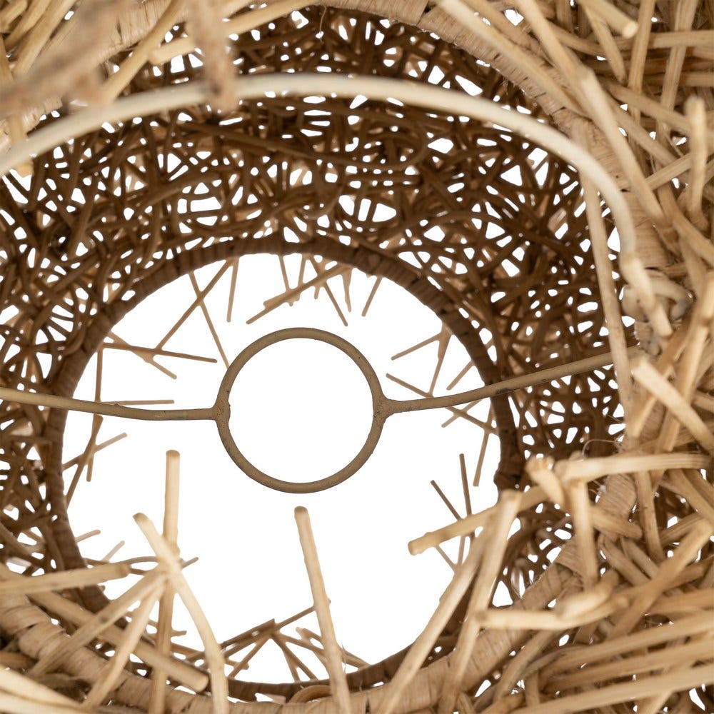 Lámpara Techo Natural Ratán Iluminación 70 X 70 X 45 Cm Lámpara Techo Natural Ratán Iluminación 70 X 70 X 45 Cm