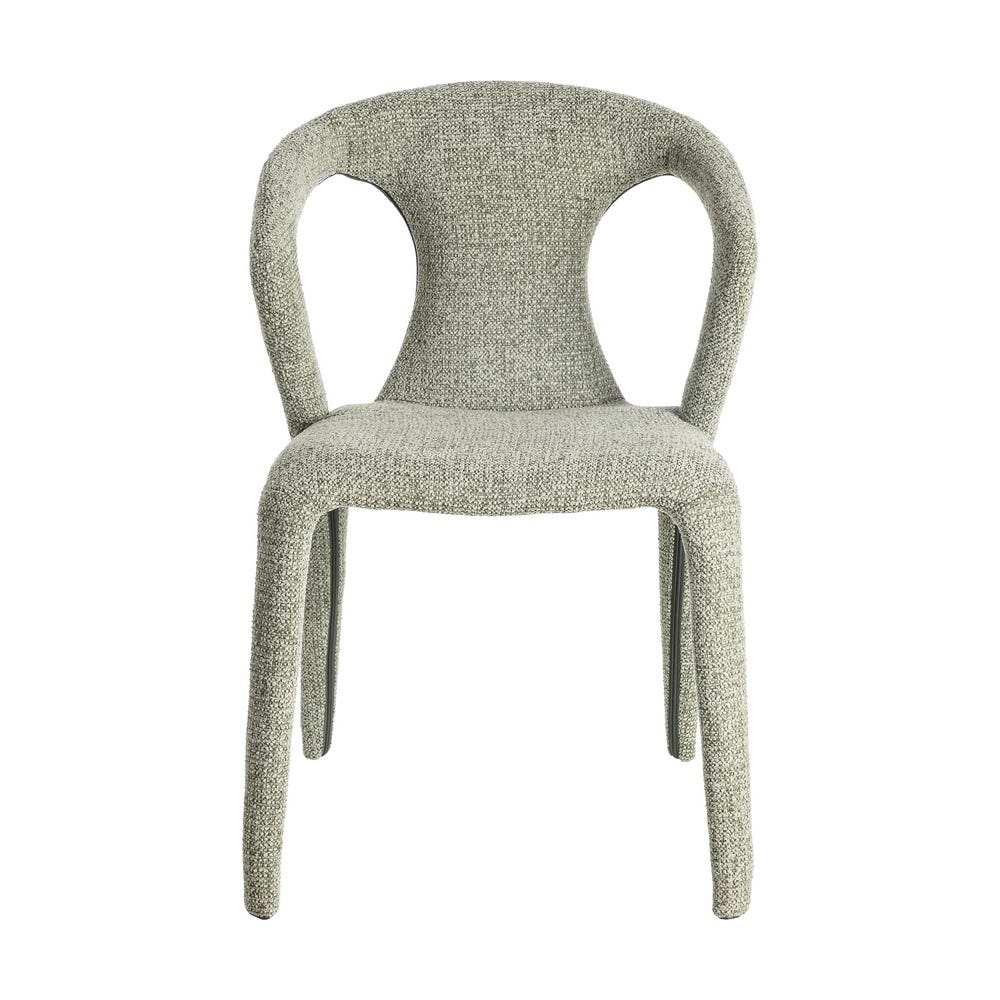 Silla Jaspeado Verde Tejido Salón 52,50 X 59 X 79 Cm Silla Jaspeado Verde Tejido Salón 52,50 X 59 X 79 Cm