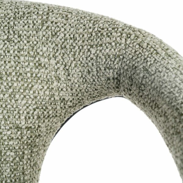 Silla Jaspeado Verde Tejido Salón 52,50 X 59 X 79 Cm