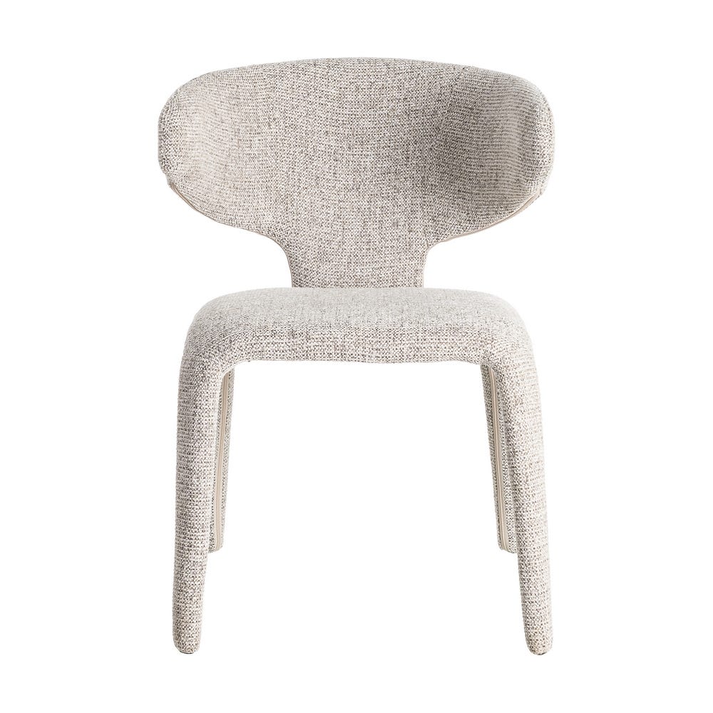 Silla Jaspeado Gris Tejido Salón 58 X 60 X 81 Cm Silla Jaspeado Gris Tejido Salón 58 X 60 X 81 Cm