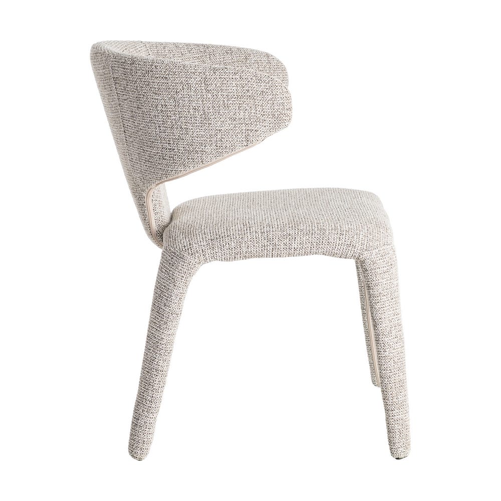 Silla Jaspeado Gris Tejido Salón 58 X 60 X 81 Cm Silla Jaspeado Gris Tejido Salón 58 X 60 X 81 Cm