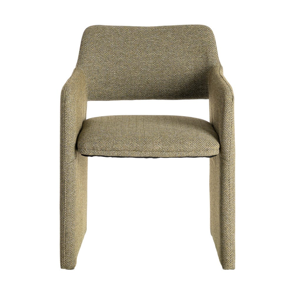 Silla Espiga Verde Tejido Salón 58 X 62,50 X 78 Cm Silla Espiga Verde Tejido Salón 58 X 62,50 X 78 Cm