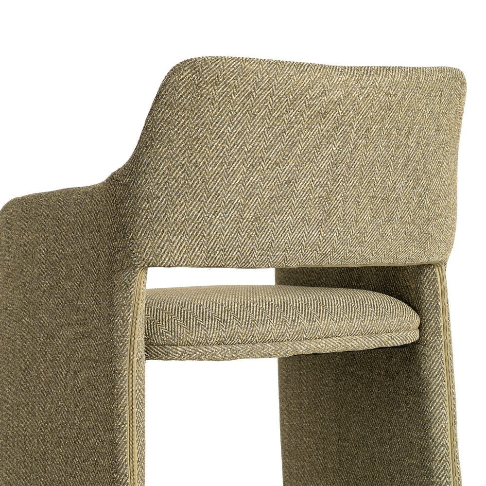 Silla Espiga Verde Tejido Salón 58 X 62,50 X 78 Cm Silla Espiga Verde Tejido Salón 58 X 62,50 X 78 Cm
