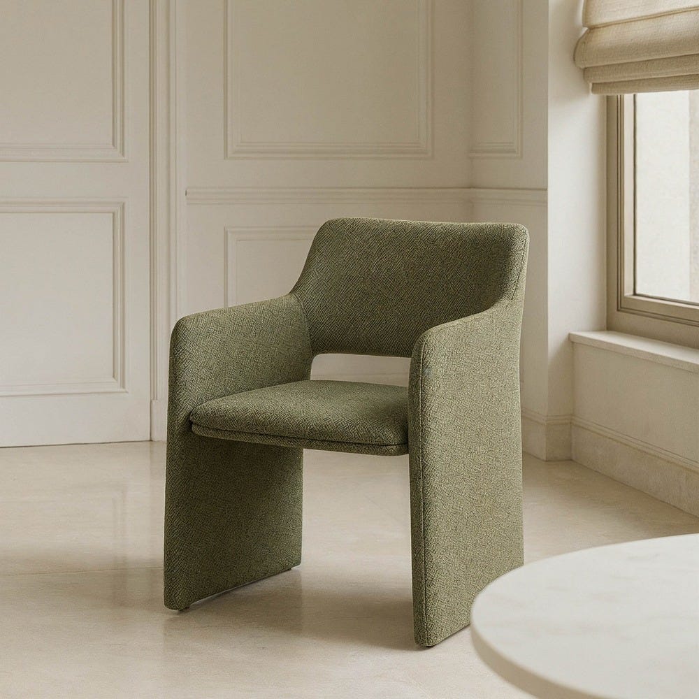 Silla Espiga Verde Tejido Salón 58 X 62,50 X 78 Cm Silla Espiga Verde Tejido Salón 58 X 62,50 X 78 Cm