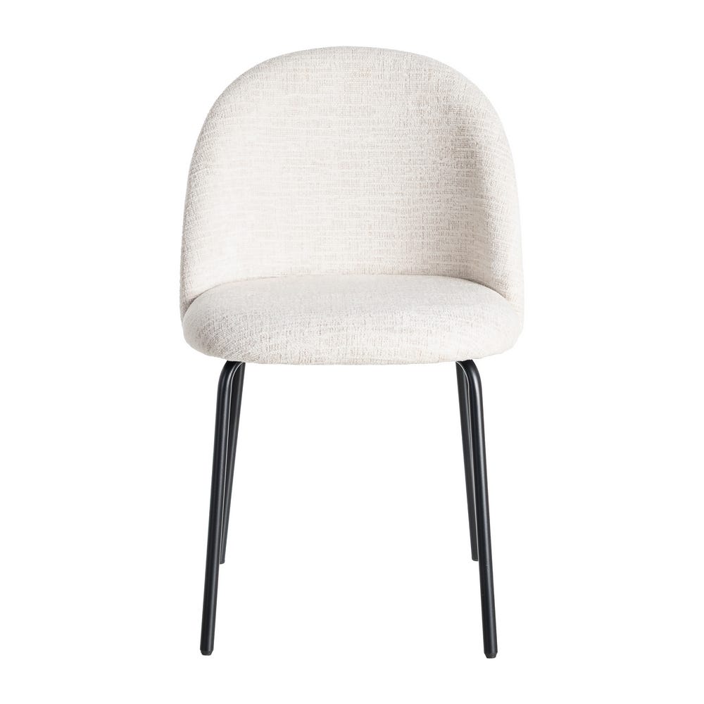Silla Crema Tejido-Metal Contract 49 X 48 X 80 Cm Silla Crema Tejido-Metal Contract 49 X 48 X 80 Cm